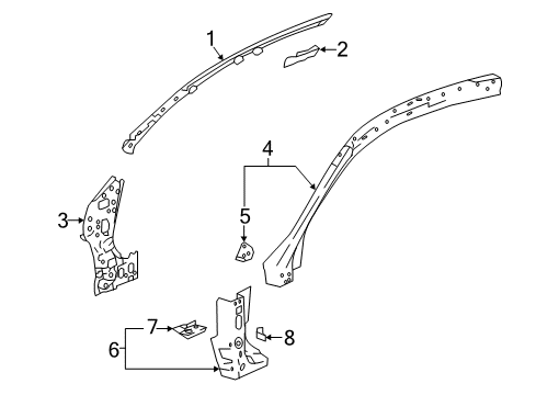 2022 Honda Accord Hinge Pillar Diagram