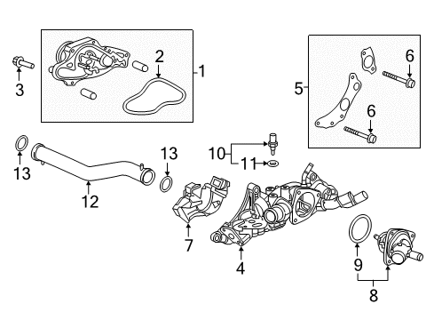 2023 Honda Odyssey Water Pump Diagram