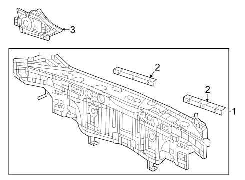 2023 Honda HR-V Rear Body Diagram