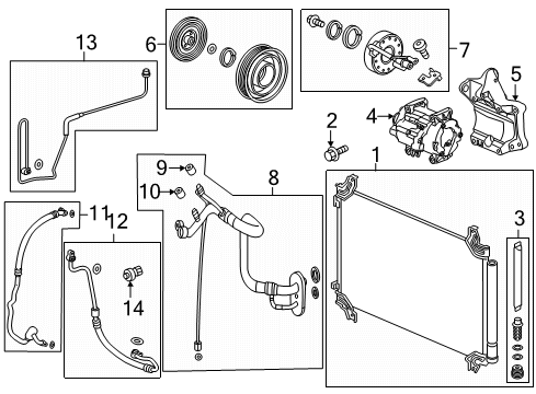 2022 Honda Pilot Air Conditioner Diagram 1