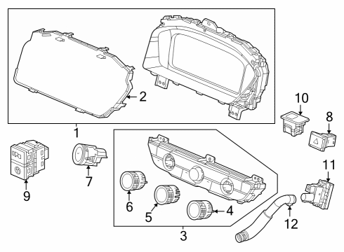 2023 Honda HR-V METER ASSY-, COMB Diagram for 78100-3V1-A12