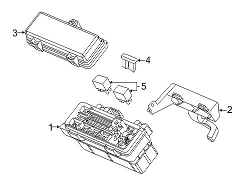 2022 Honda Ridgeline Fuse & Relay Diagram 1