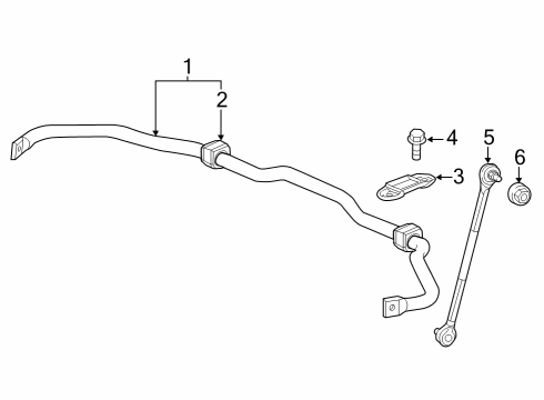 2023 Honda Accord STABI COMP, FR Diagram for 51300-30A-A01