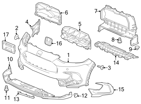 2023 Honda HR-V W-FACE, FR- BUMPER Diagram for 04711-3W0-A10ZZ