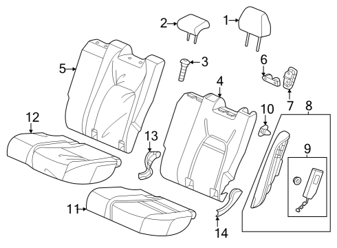 2024 Honda HR-V PAD, L- RR Diagram for 82527-3W0-A11