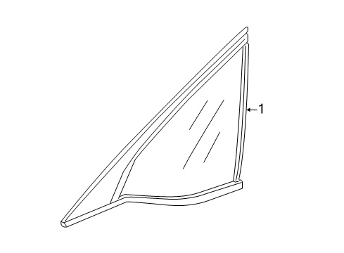 2022 Honda Accord Glass & Hardware - Quarter Panel Diagram