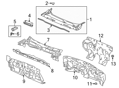 2022 Honda Accord Cowl Diagram