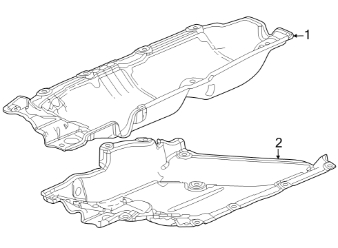 2023 Honda CR-V Hybrid Exterior Trim - Pillars Diagram 1