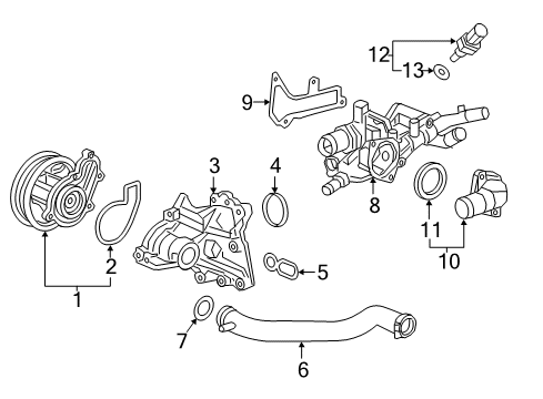 2022 Honda Accord Water Pump Diagram 1