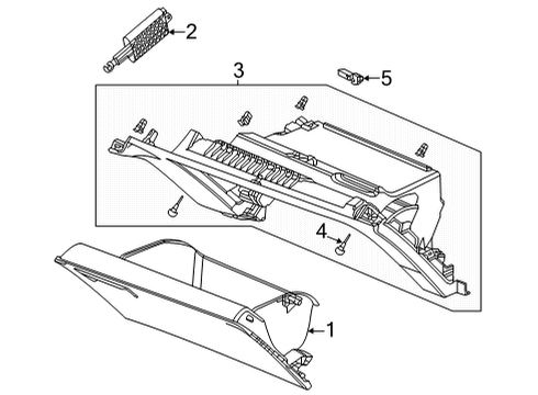 2023 Honda Civic Glove Box Diagram 1