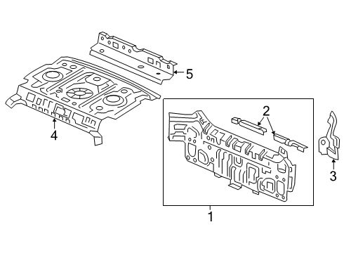 2022 Honda Insight Rear Body Diagram