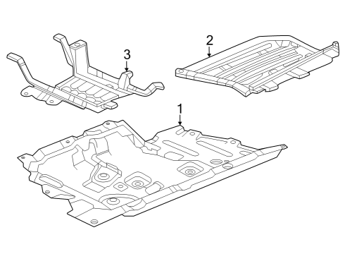 2023 Honda Pilot Exterior Trim - Pillars Diagram