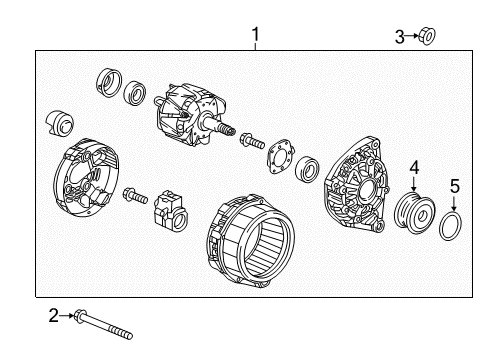 2022 Honda CR-V Hybrid Alternator Diagram 2