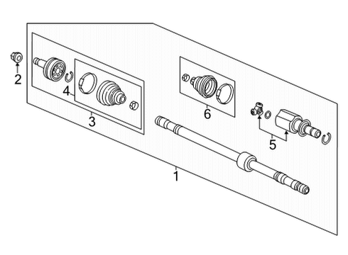 2023 Honda Civic Drive Axles - Front Diagram 4