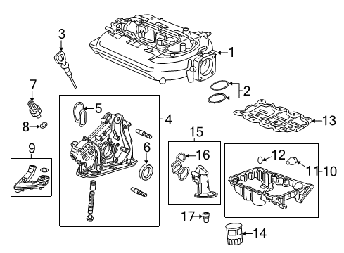 2022 Honda Pilot Engine Parts, Mounts, Cylinder Head & Valves, Camshaft & Timing, Oil Pan, Oil Pump, Crankshaft & Bearings, Pistons, Rings & Bearings, Variable Valve Timing Diagram 1