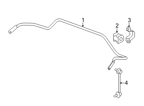 2022 Honda Pilot Rear Suspension, Lower Control Arm, Upper Control Arm, Stabilizer Bar, Suspension Components Diagram 2