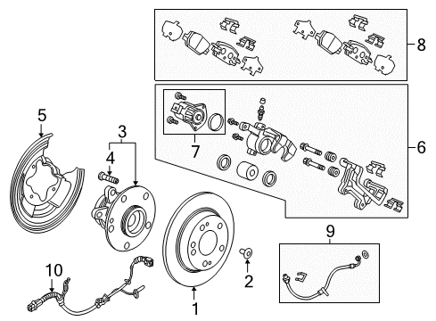 2022 Honda CR-V Hybrid Parking Brake Diagram 3