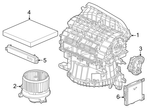 2023 Honda Accord MOTOR, WITH FAN Diagram for 79310-30A-A01