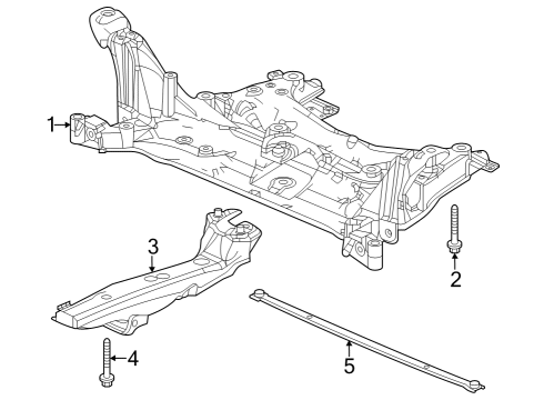 2023 Honda HR-V SUB-FRAME ASSY-, FR Diagram for 50200-3W0-A00