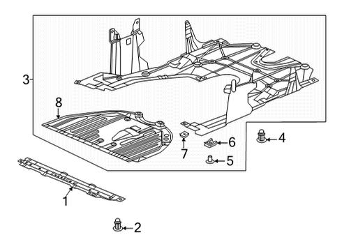 2022 Honda Civic SET, ENG COVER PLATE Diagram for 74118-T20-A10