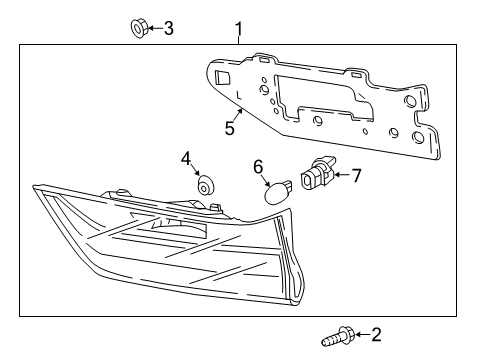 2022 Honda CR-V Hybrid Backup Lamps Diagram