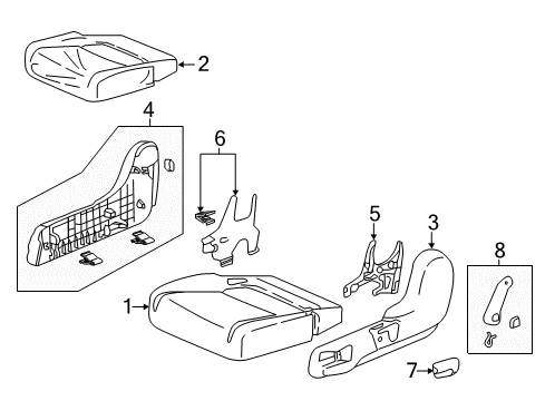 2024 Honda Odyssey Second Row Seats Diagram 3