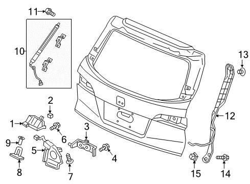 2022 Honda Pilot Parking Aid Diagram 3