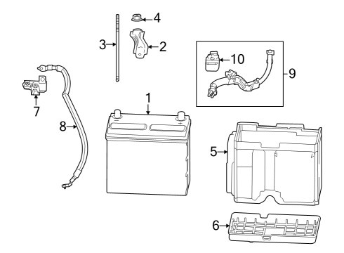 2024 Honda CR-V BOX, BATTERY (B24) Diagram for 31521-3B0-A00