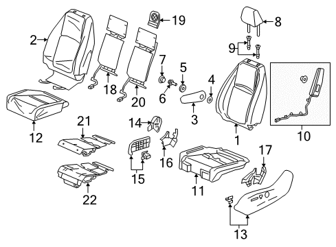 2024 Honda Odyssey CVR, L- TRIM *R183L* Diagram for 81525-THR-L41ZE