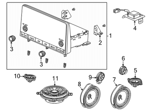 2022 Honda Civic SPKR ASSY- (8CM) Diagram for 8A430-T20-A01