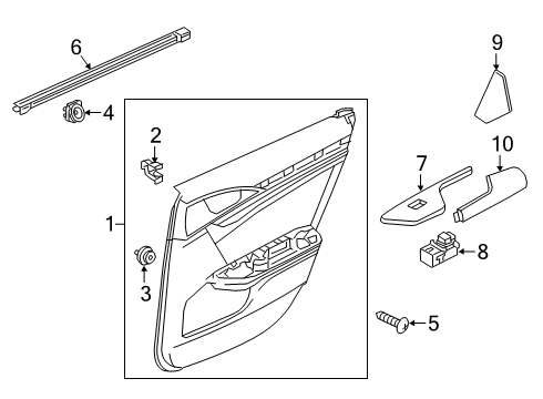 2022 Honda Insight Rear Door Diagram 2