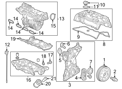 2023 Honda HR-V Engine Parts Diagram