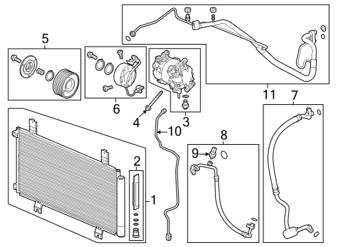 2024 Honda Accord HOSE COMP, DISCHARGE Diagram for 80315-30A-A01