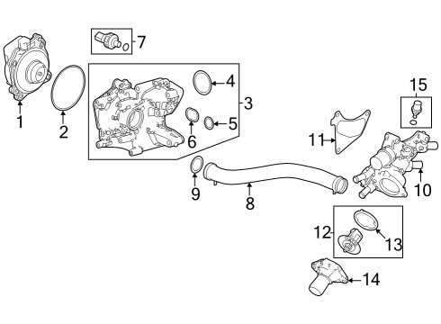 2024 Honda Accord Hybrid Water Pump Diagram 2