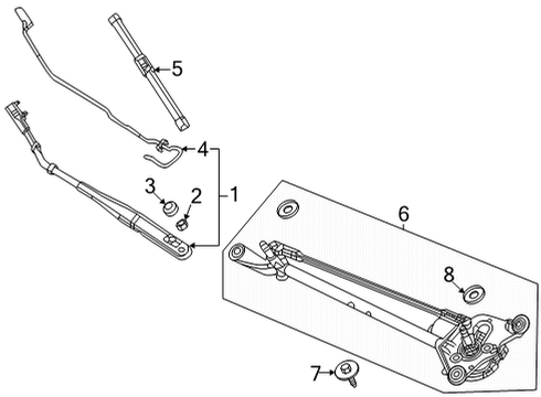 2023 Honda Civic BLADE, WSW (600MM) Diagram for 76620-T60-A01