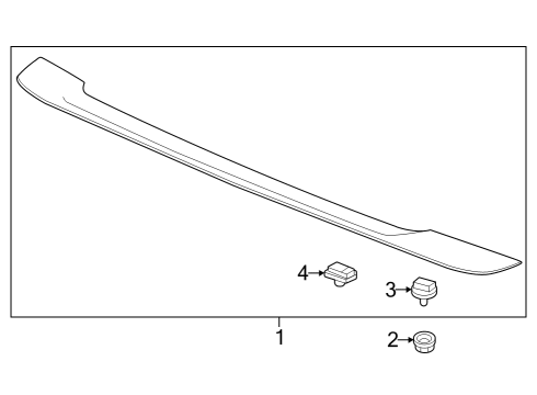 2024 Honda Accord SPOILER *NH547* Diagram for 71700-30A-A01ZA