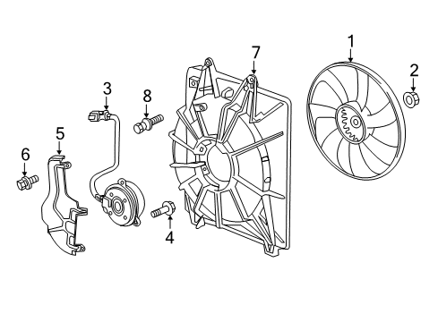 2024 Honda Odyssey A/C Condenser Fan Diagram