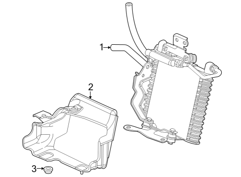 2022 Honda CR-V Hybrid Trans Oil Cooler Diagram