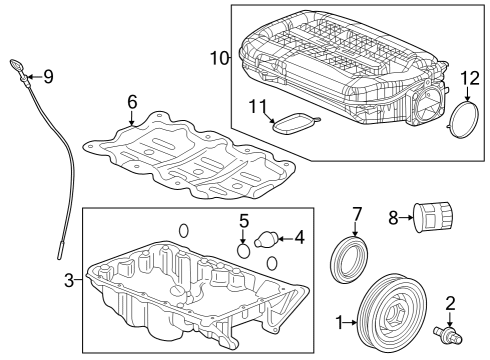 2024 Honda Pilot PAN ASSY-, OIL Diagram for 11200-6FB-A00