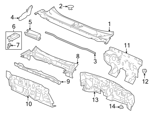 2023 Honda Accord DASHBOARD UPPER COMP Diagram for 61100-30B-A00ZZ