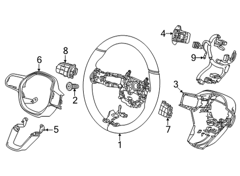 2023 Honda Civic SUB-WIRE, CABLE REEL Diagram for 77901-T20-H02