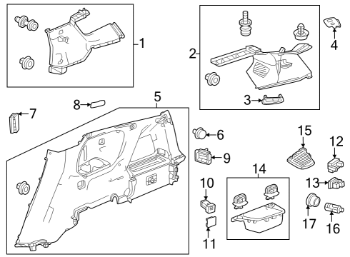 2023 Honda Pilot CAP ASSY Diagram for 39620-T20-Z01