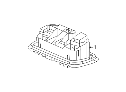 2023 Honda Civic License Lamps Diagram 1