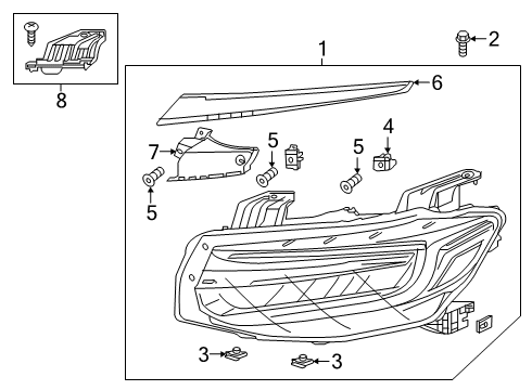 2022 Honda Insight Headlamps Diagram