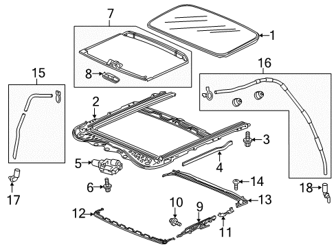 2022 Honda HR-V Sunroof Diagram 2