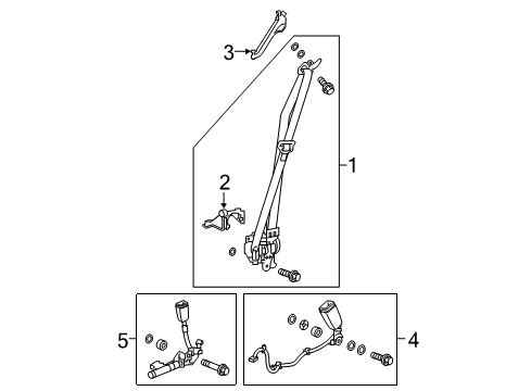 2020 Honda Accord OUTER SET R *NH882L* Diagram for 04814-TVA-A01ZB