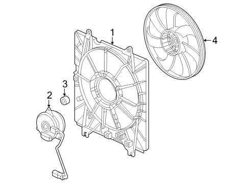 2024 Honda Accord SHROUD COMP Diagram for 19015-6NA-A01