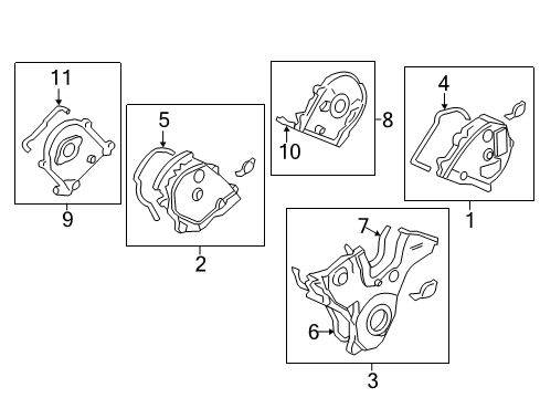 2023 Honda Ridgeline Valve & Timing Covers Diagram