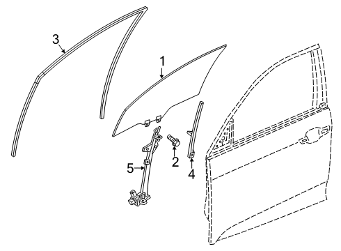 2022 Honda Insight Front Door Diagram 1