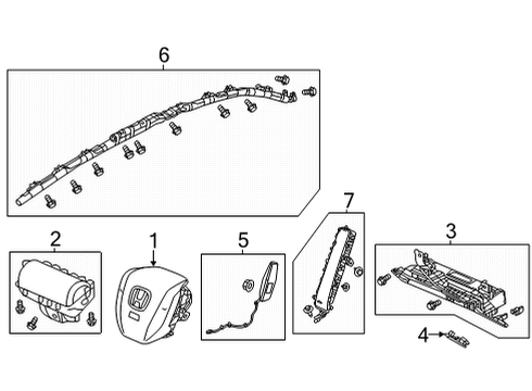 2022 Honda Civic SET *NH900L* Diagram for 77801-T20-A80ZA